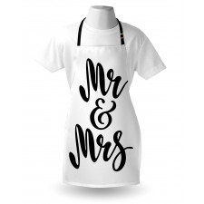 Hand Lettering Pattern Apron