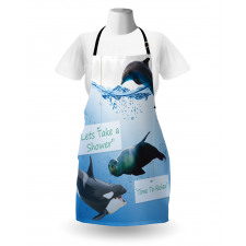Whale Dolphin and Seal Sea Apron