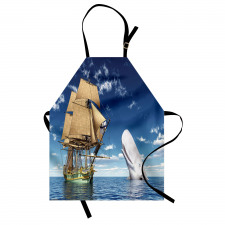 Pirate Ship and Mammal Fish Apron