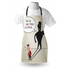 Shadow of a Man Comic Style Apron