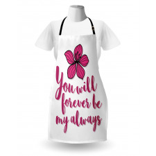 Tropical Blossom Valentines Apron