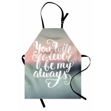 Pastel Tones Romantic Words Apron