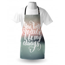 Pastel Tones Romantic Words Apron