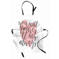 Heart and Love Words Apron