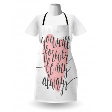Heart and Love Words Apron