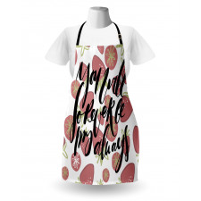 Strawberries Romantic Words Apron