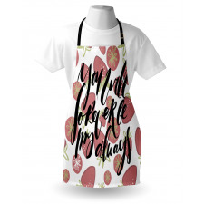 Strawberries Romantic Words Apron