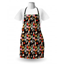 Human Parts Organs Pattern Apron