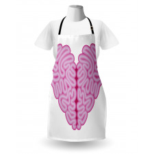 Brain Look Simple Heart Apron