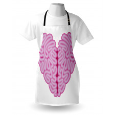 Brain Look Simple Heart Apron