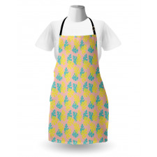 Pastel Monstera Apron