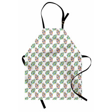 Symmetric Colorful Leaves Apron