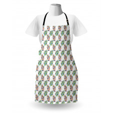 Symmetric Colorful Leaves Apron