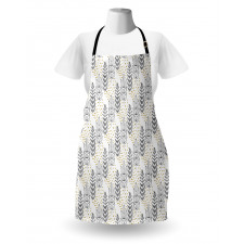 Outline Leaves and Spots Apron