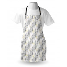 Outline Leaves and Spots Apron