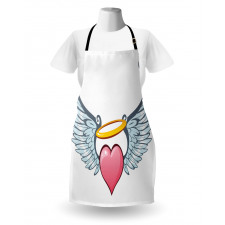 Valentines Day Winged Heart Apron