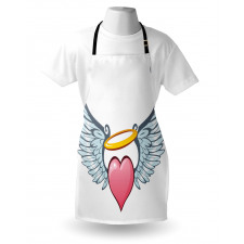 Valentines Day Winged Heart Apron