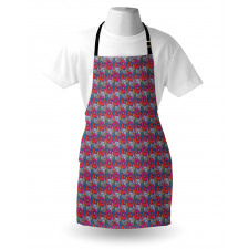 Energetic Colors Chaotic Art Apron