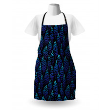 Dotted Waves Illustration Apron