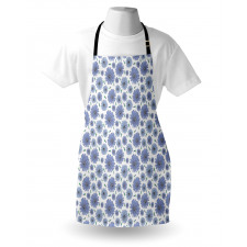 Chicory Flower Pattern Buds Apron