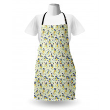 Pine Cones and Leaves Doodle Apron