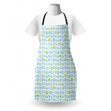 Brush Marks Memphis Style Apron