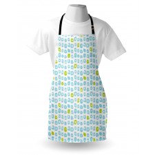 Brush Marks Memphis Style Apron