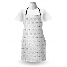 Vertical Stripes Hearts Apron