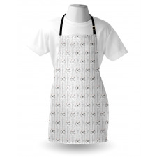 Vertical Stripes Hearts Apron