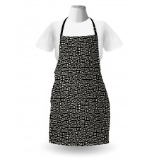 Maze Stripes with Dots Apron