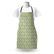 Brush Marks with Stripes Apron