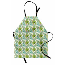 Fern Leaves Sketch Style Apron