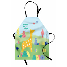 Cartoon Animal in Wildlife Apron