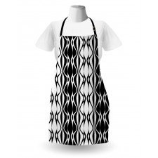 Simplistic Curvy Lines Apron