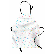 Colorful Tiny Raindrops Apron