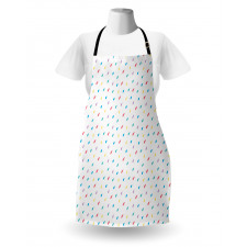 Colorful Tiny Raindrops Apron