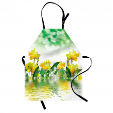 Daffodil Garden Art on Water Apron
