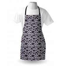 Silhouette Wild Animals Art Apron