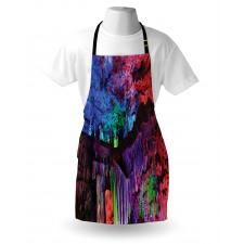 Rainbow Colored Rock Apron