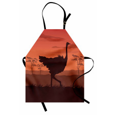 Sunset Silhouette Wild Bird Apron