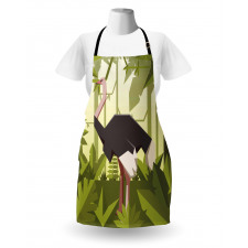 Jungle Animal Fractal Style Apron