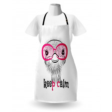 Hipster Animal and Glasses Apron