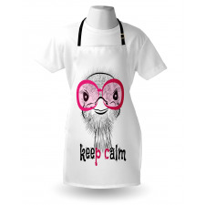 Hipster Animal and Glasses Apron