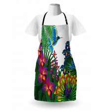 Vibrant Tropical Jungle Apron