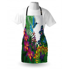 Vibrant Tropical Jungle Apron