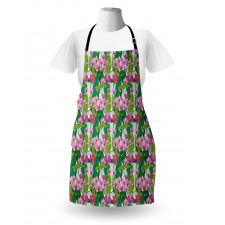 Pink Blossoms and Leaves Apron
