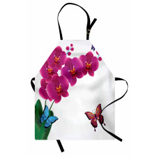 Pink Bouquet Butterflies Apron