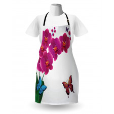 Pink Bouquet Butterflies Apron