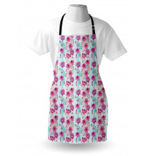 Floral Garden Pink Blooms Apron