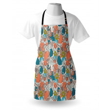 Tulips Poppy and Foliage Apron